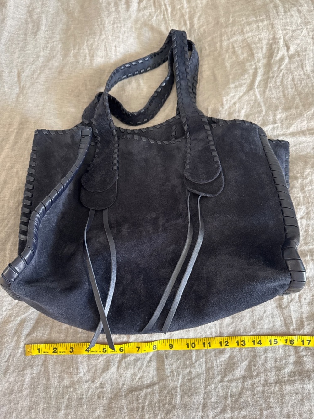 Chloe Mony Large Suede Tote - Picture 13 of 13